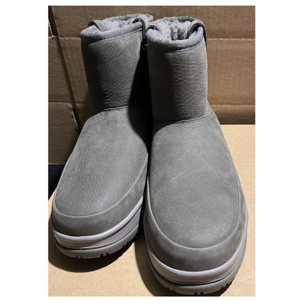 Ugg Weatherproof Classic Weather Mini Charcoal Gray Boots Size 8.5